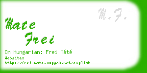 mate frei business card
